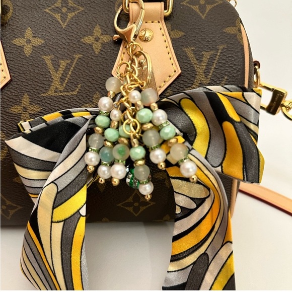 Silk scarf twilly and bag CHARM - Picture 2 of 4